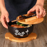 Thumbnail for bol pour soupe chinoise avec couvercle