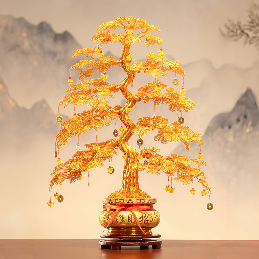 Arbre Chinois Traditionnel Doré