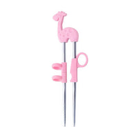 Thumbnail for Baguettes Chinoises pour Enfants Girafe Rose