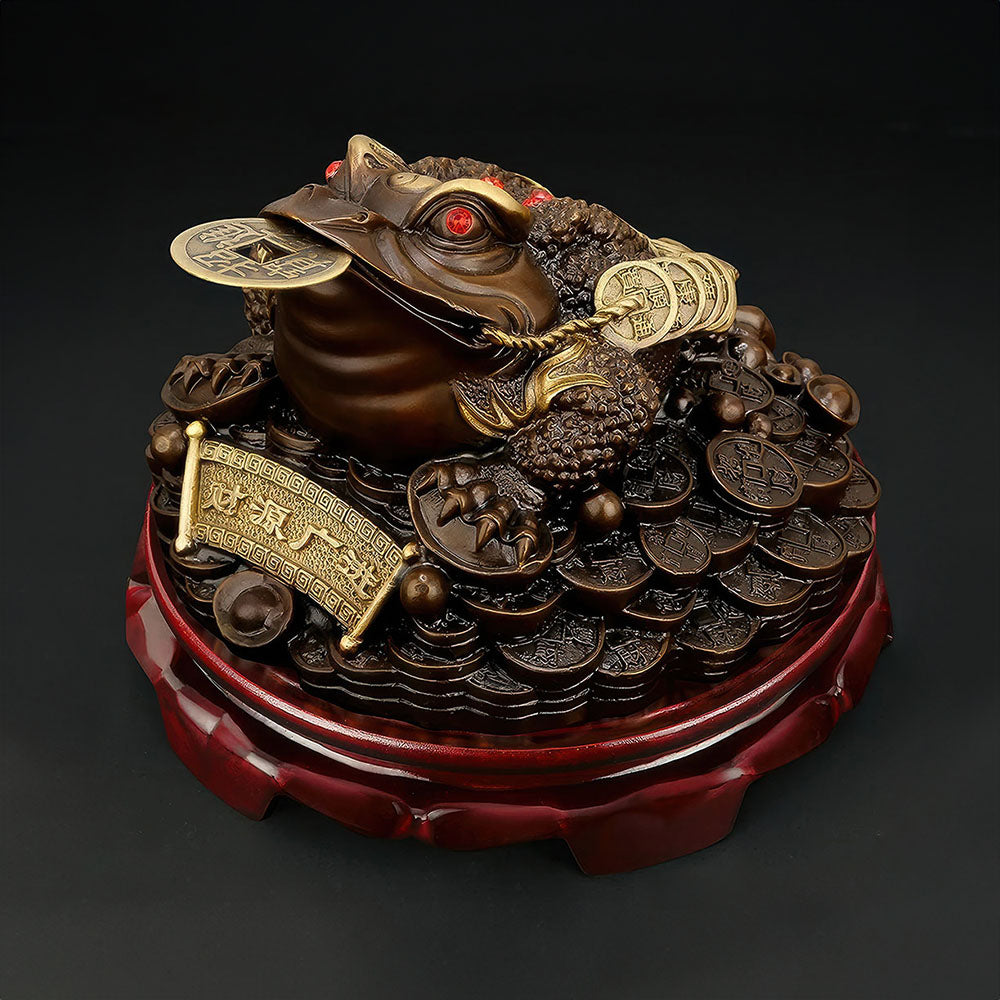 Crapaud Chinois Fortune Pièces de Monnaie