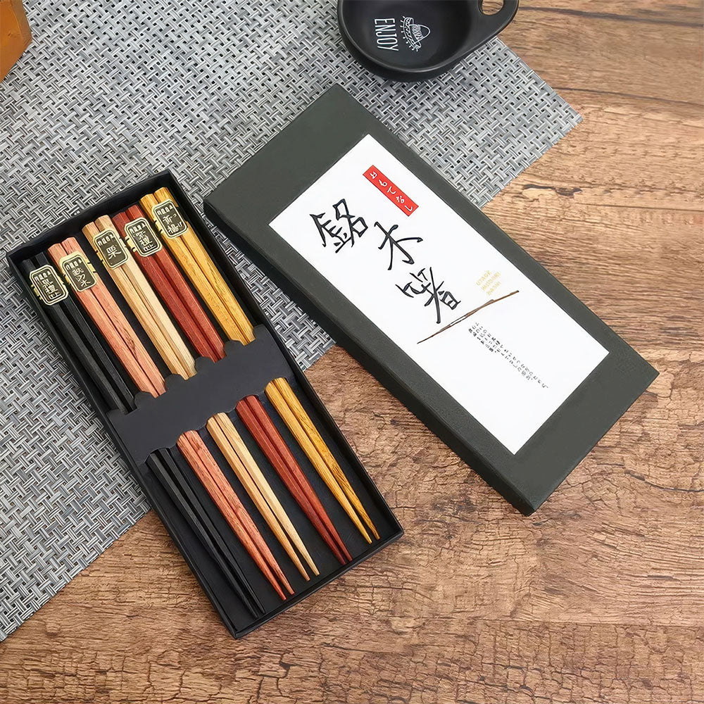 Boîte Baguettes Chinoises en Bois Premium