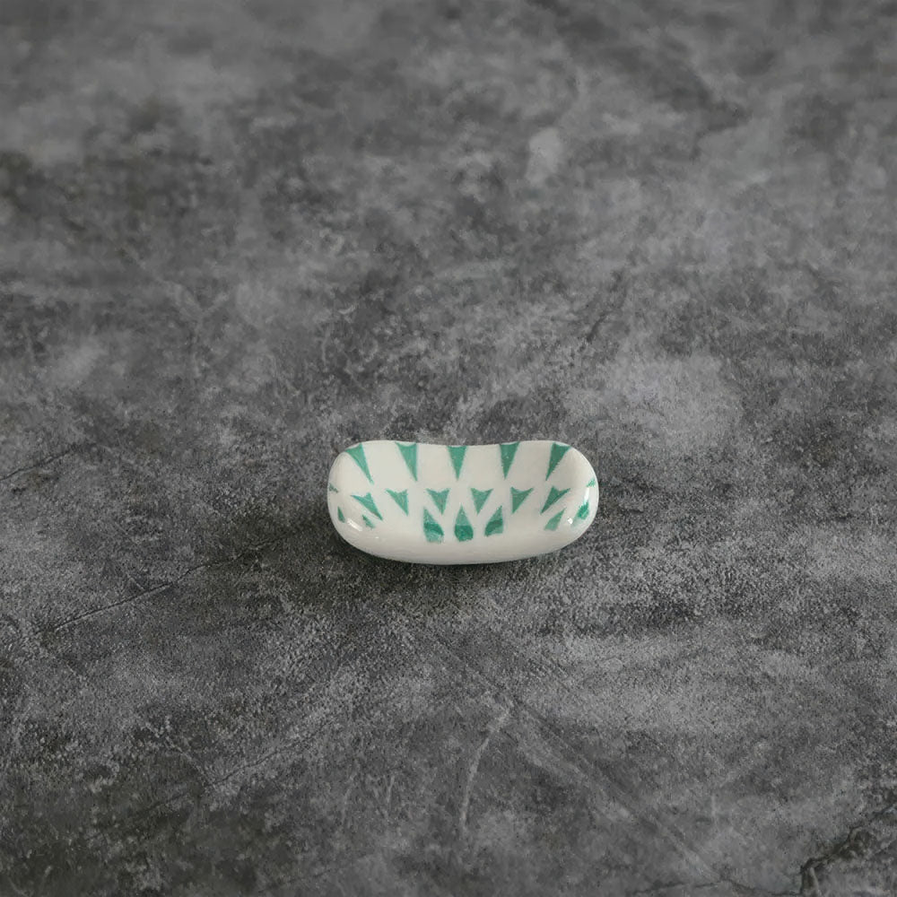 Pose Baguettes Chinoises Céramique Colorée Écailles de Jade