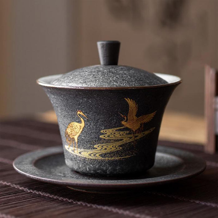 Tasse à Café Chinoise<br/> Avec Couvercle