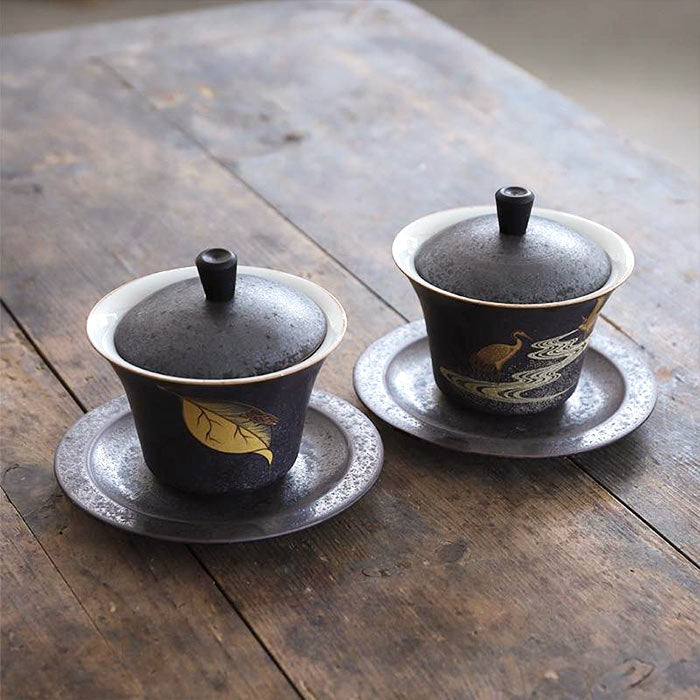 Tasse à Café Chinoise<br/> Avec Couvercle