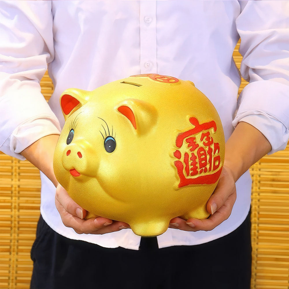 Présentation de la taille moyenne du cochon porte-bonheur.