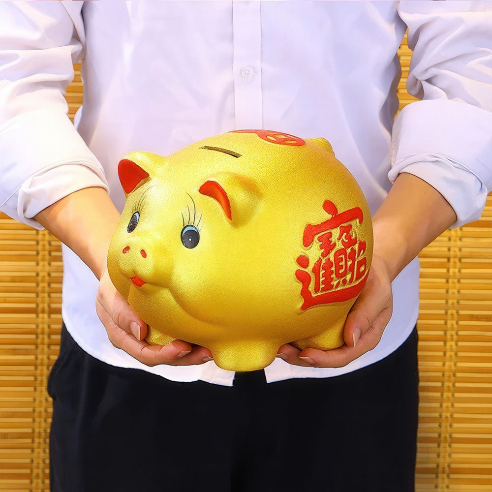Le cochon d'or Feng Shui, un cadeau idéal pour souhaiter la fortune.