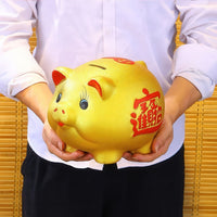 Thumbnail for Le cochon d'or Feng Shui, un cadeau idéal pour souhaiter la fortune.