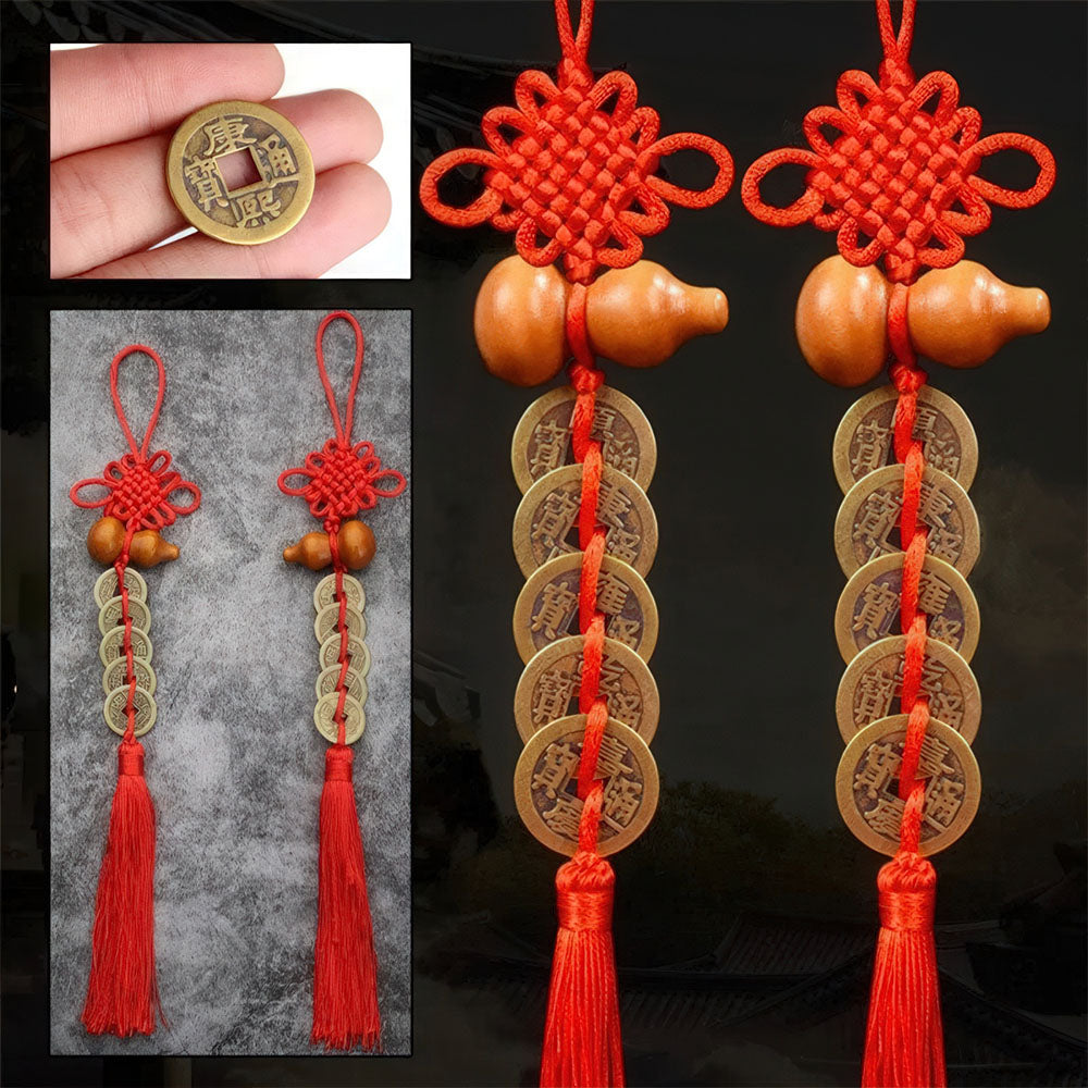 Une amulette Feng Shui traditionnelle pour attirer la richesse et la bonne santé.