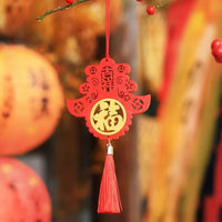 Thumbnail for Le porte-bonheur chinois rouge en forme de main de Bouddha (bergamote).