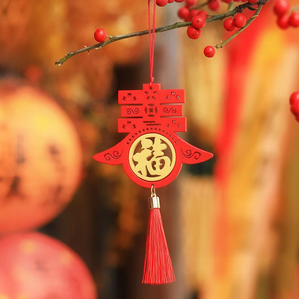 Pendentif avec le caractère "Xi", idéal pour les mariages et les vœux d'amour.