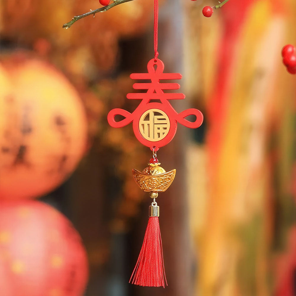 Pendentif pour souhaiter une nouvelle année riche et prospère.