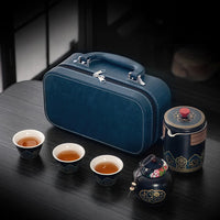 Thumbnail for Présentation complète du modèle noir et de sa mallette de transport bleue.