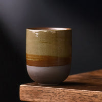 Thumbnail for Tasse chinoise en céramique artisanale avec un design tricolore