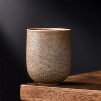 Thumbnail for Tasse chinoise en céramique de couleur beige clair avec un fin émail moucheté