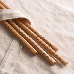 Baguettes chinoises 30 cm en bois