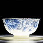 bol chinois en porcelaine bleue et blanche