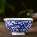 Bol chinois bleu et blanc porcelaine
