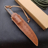 Thumbnail for étui en cuir motifs couteau chinois