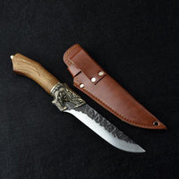 Thumbnail for couteau chinois avec étui en cuir