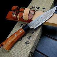 Thumbnail for Couteau chinois fourreau en Cuir et en Bois