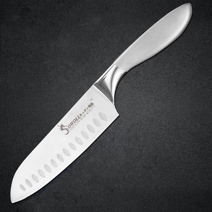 Couteau chinois santoku acier inoxydable