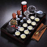 Service à thé chinois avec plateau