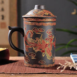 tasse chinoise en argile phoenix