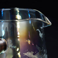 Thumbnail for théière chinoise en verre avec motifs