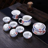 Service à thé chinois vintage motifs