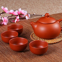 Thumbnail for Service à thé chinois en argile violette