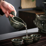 pichet service à thé chinois dragon