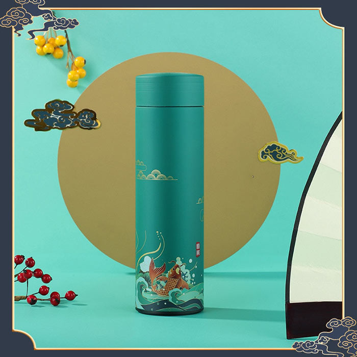 tasse chinoise isotherme eau turquoise