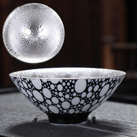 Thumbnail for tasse à thé chinoise noir et blanche