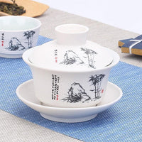 Thumbnail for tasse chinoise en porcelaine blanche