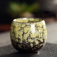 Thumbnail for tasse chinoise en céramique jaune