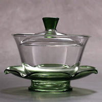 Thumbnail for tasse chinoise en verre coloris vert