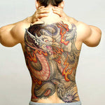 tatouage chinois dos homme
