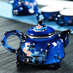 Théière chinoise en porcelaine bleue