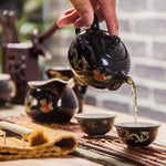 Théière chinoise en porcelaine noire
