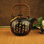 Théière chinoise en céramique noire
