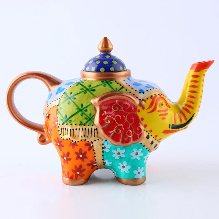 Théière chinoise éléphant plusieurs couleurs