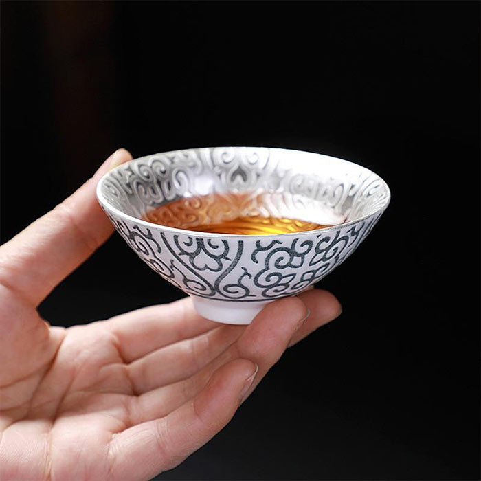 Dimono Lot De 2 Tasses à Thé Asiatiques Traditionnelles En Fonte - 80ml
