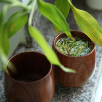 Thumbnail for tasse à thé chinoise en bois naturel