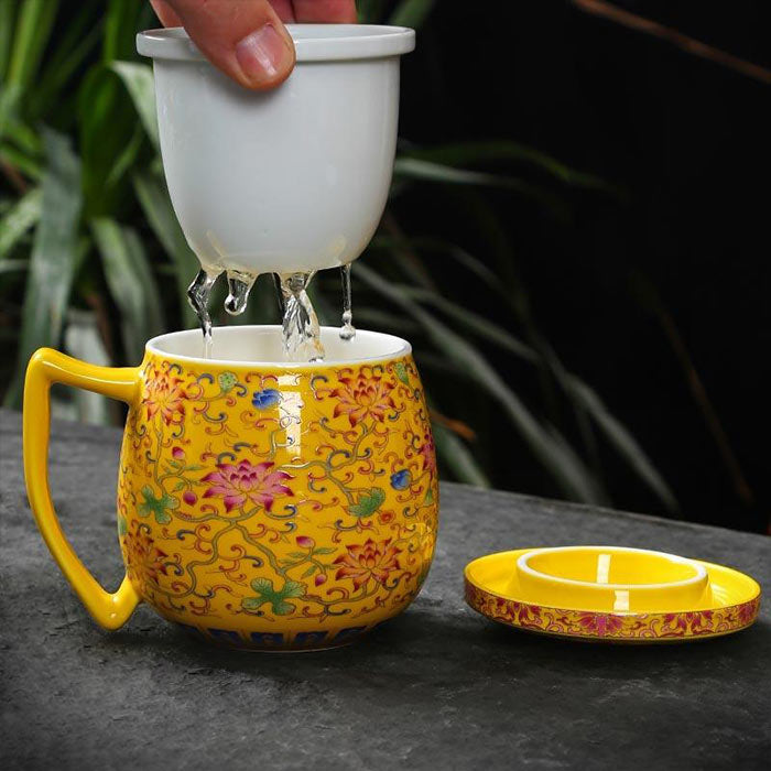 tasse chinoise 400 ml jaune