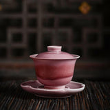 Tasse chinoise en porcelaine rose