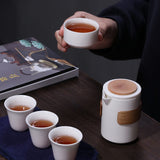 tasses service à thé blanc de chine